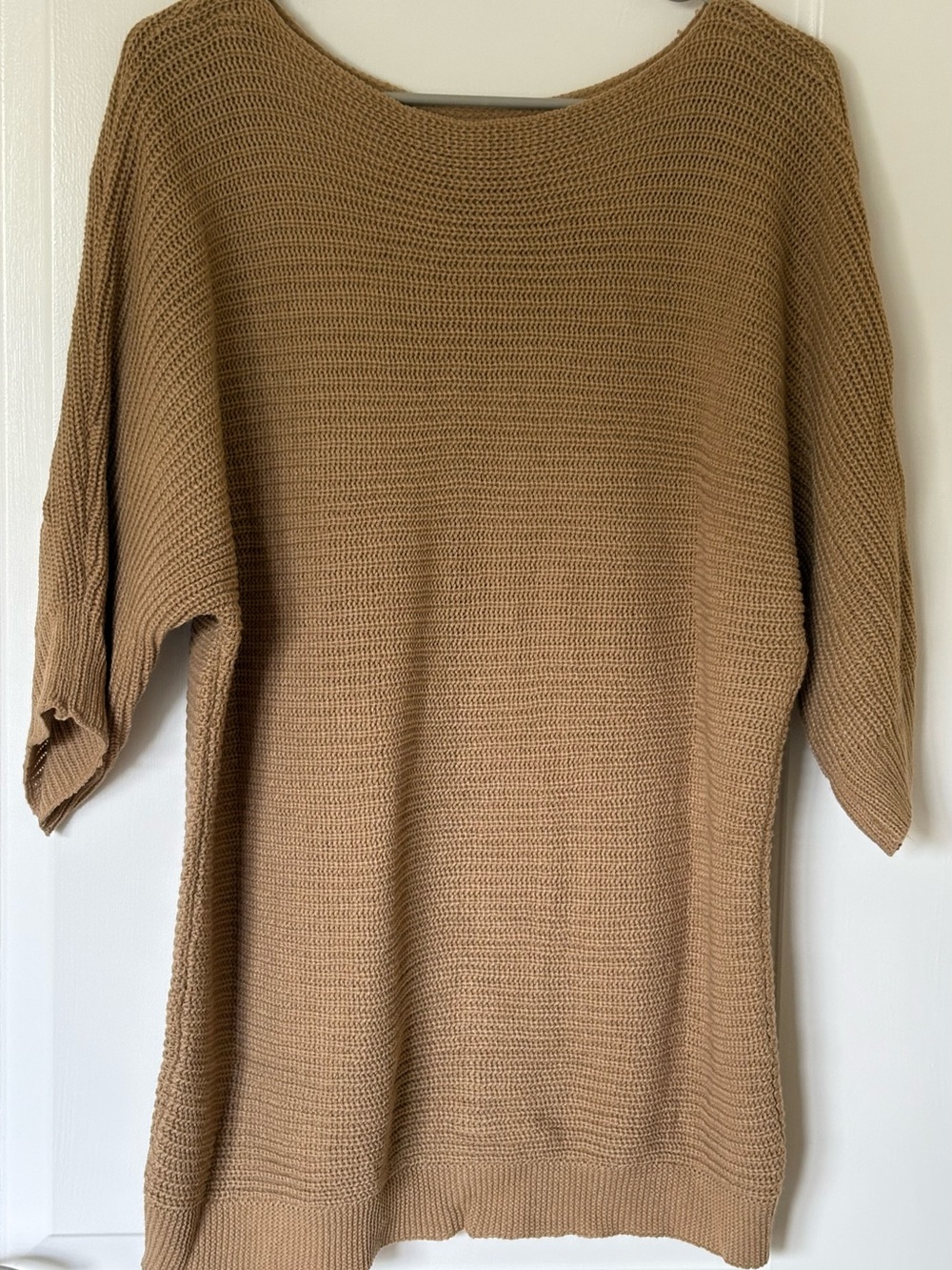 Women’s Lightweight Knit Sweater Tunic - Camel